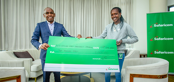 Safaricom Awards Faith Kipyegon KES 2 Million for Breaking Two World Records 